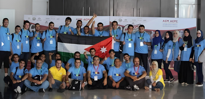 Jordanian delegation at the ACM Arab Collegiate Programming Contest