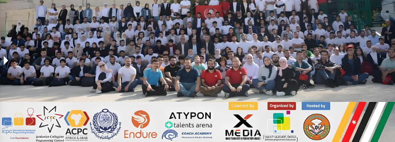 Panoramic JCPC group photo hosted at Jordan University of Science and Technology